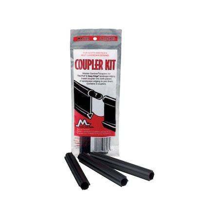 Master Mark Master Mark Plus 4 in. H Plastic Black Edging Coupler Kit, PK3 53206